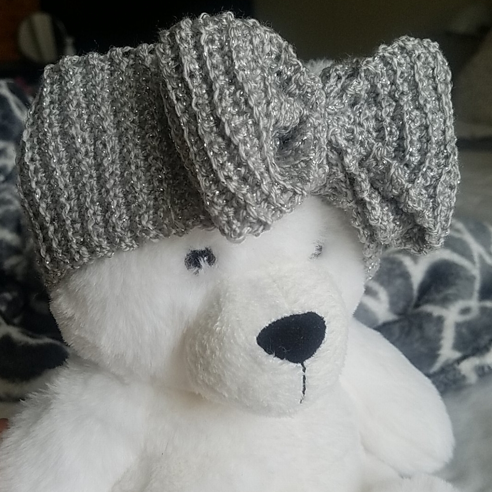 SAMPLE Handmade newborn bow headband